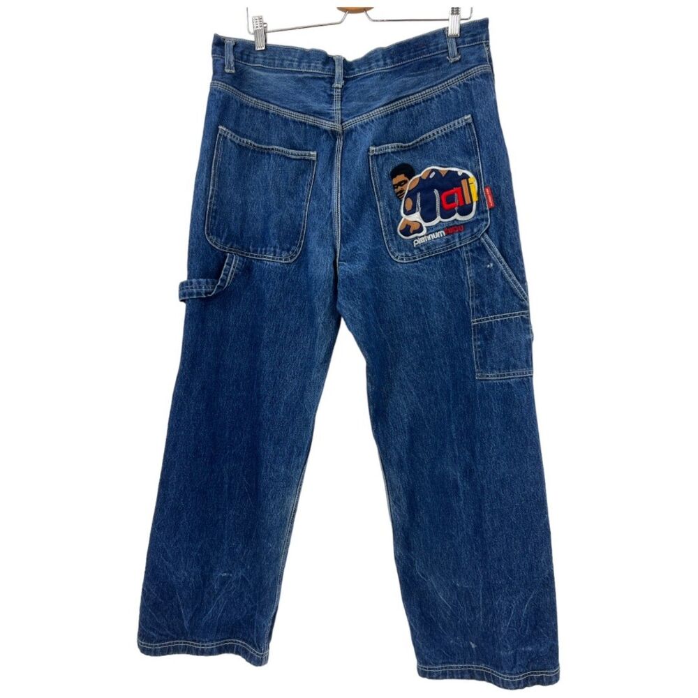 Fubu Mohammad Ali Carpenter Jeans Vintage 1990's baggy hip hop sz 40 mens